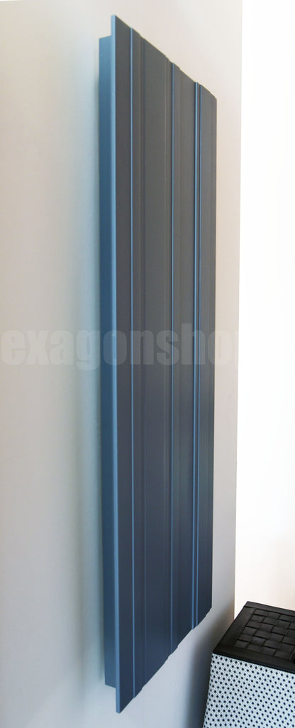 Termoarredo 120x45 Radiatore Ad Acqua in alluminio Grigio Pioggia Goffrato Antonio Lupi Bit BIT120AP