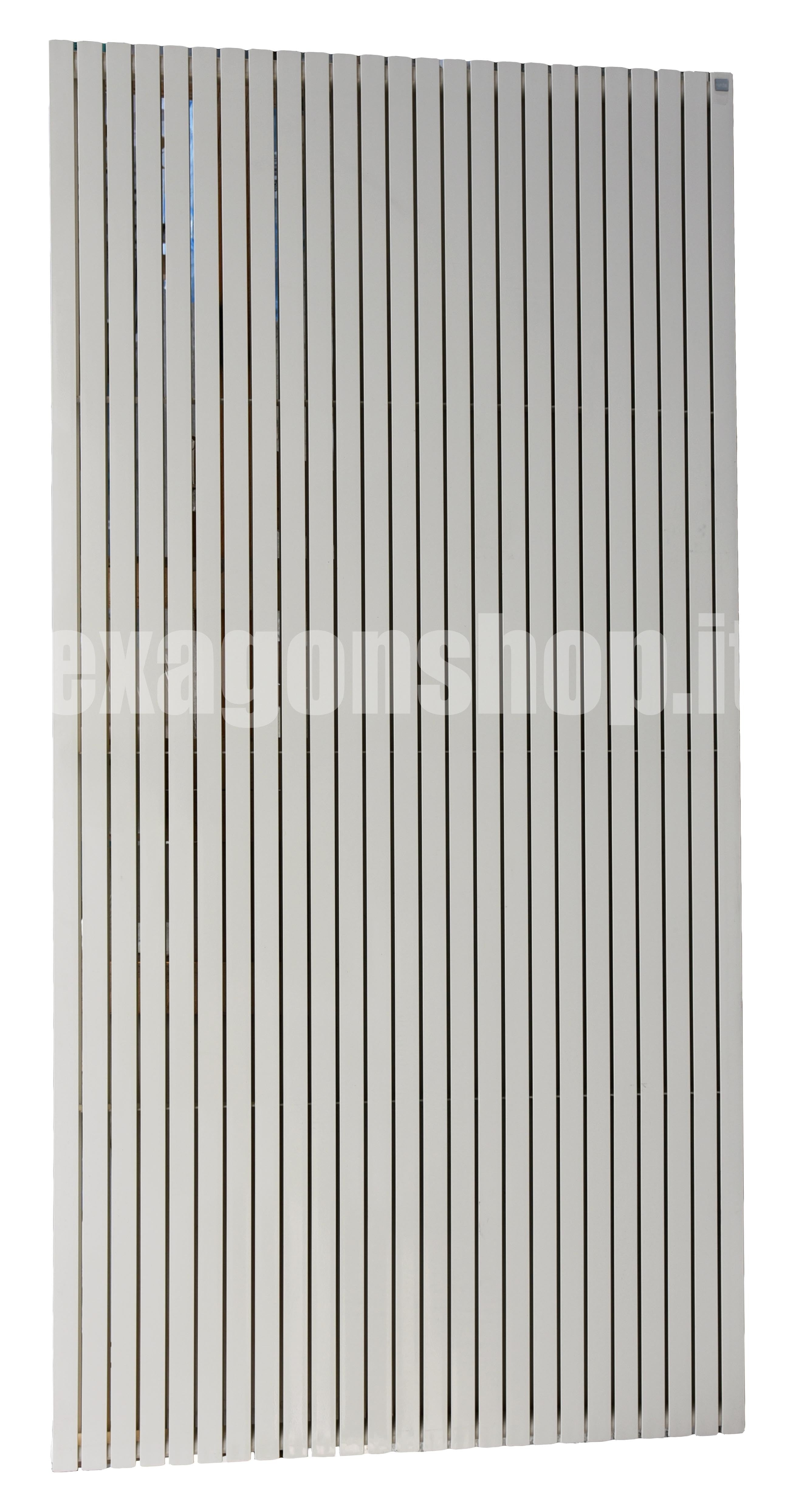 Schema tecnico di installazione di Runtal AX Radiatore 220x110 acqua 25 elementi Champagne con canna fumaria