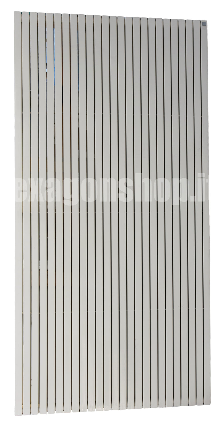 Schema tecnico di installazione di Runtal AX Radiatore 220x110 acqua 25 elementi Champagne con canna fumaria