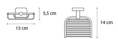 New Line Dc31 griglia portasapone in acciaio cromo