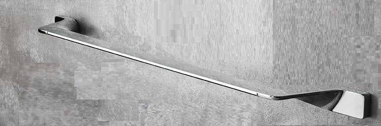 Colombo Alize Portasciugamani 56 cm a parete Cromo, dettaglio ravvicinato del materiale e dell'aggancio - Colombo Design