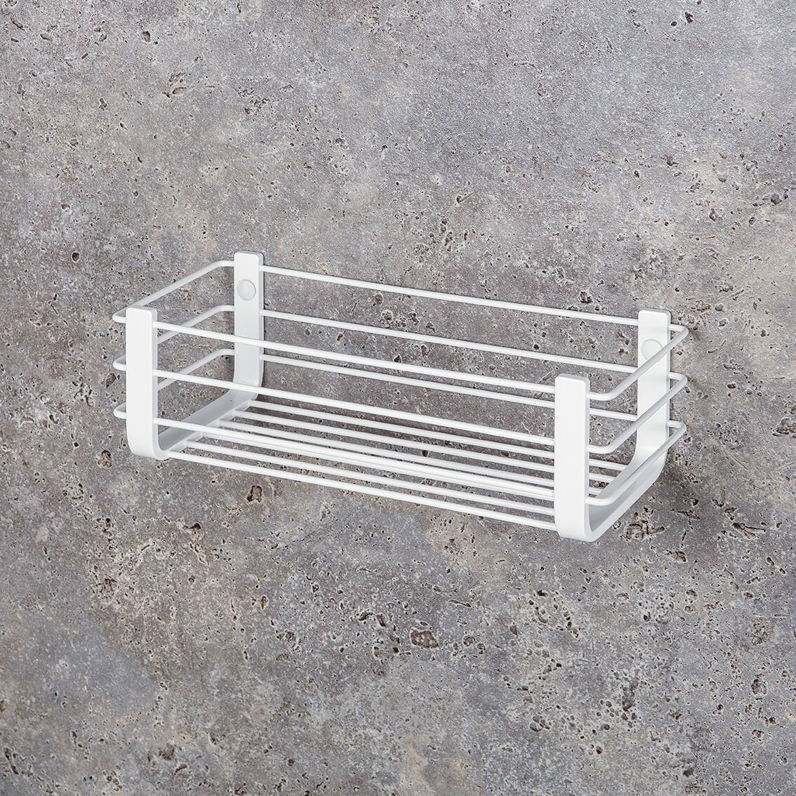 Colombo Design Porta Oggetti rettangolare per doccia e in opaco installato in bagno moderno con ante in vetro temperato