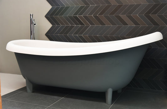 Antonio Lupi Suite310 Vasca freestanding 192x90 ovale in Cristalplant grigio