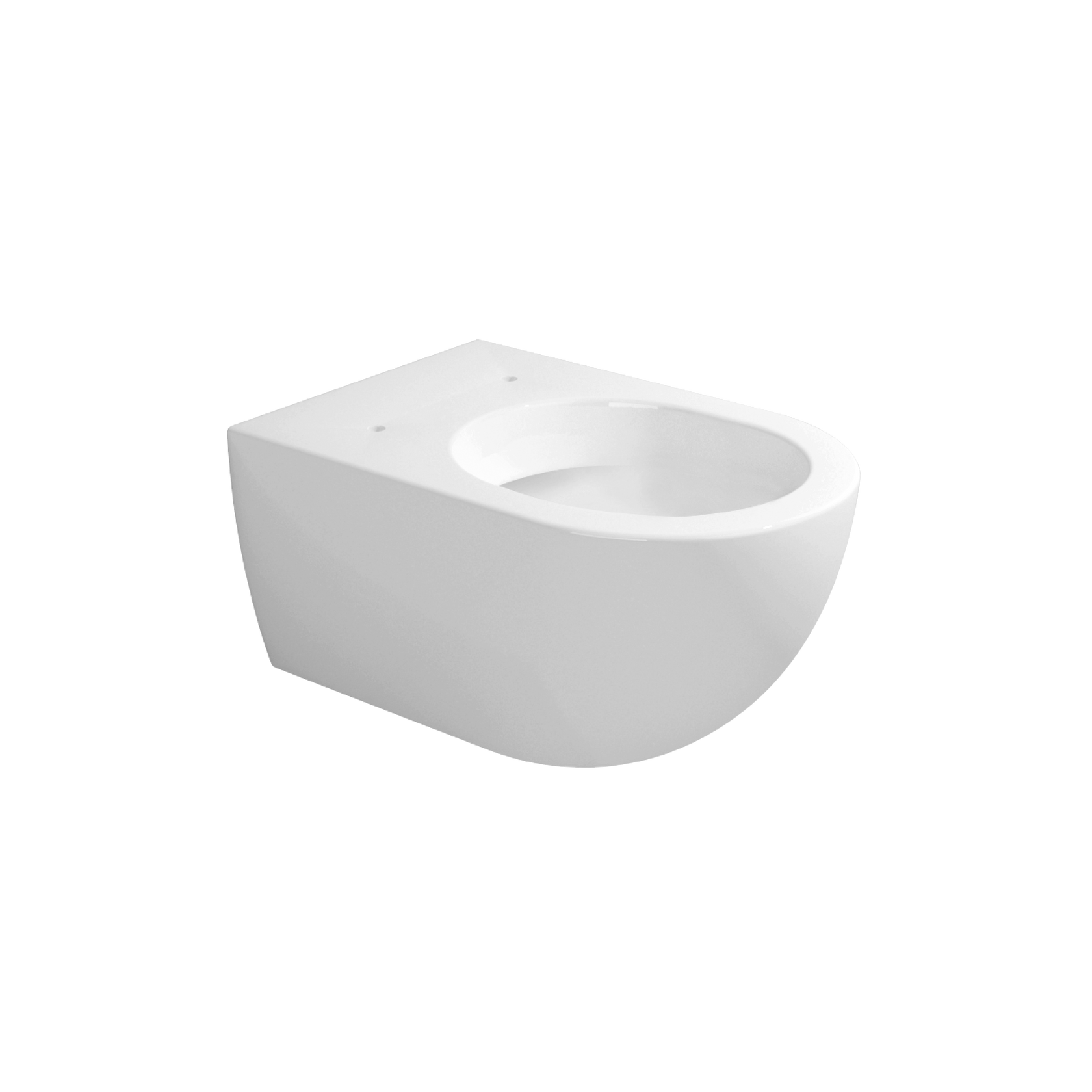 Ceramica Flaminia App Vaso sospeso con sistema goclean in 00 Bianco ambientato su piano bagno con accessori