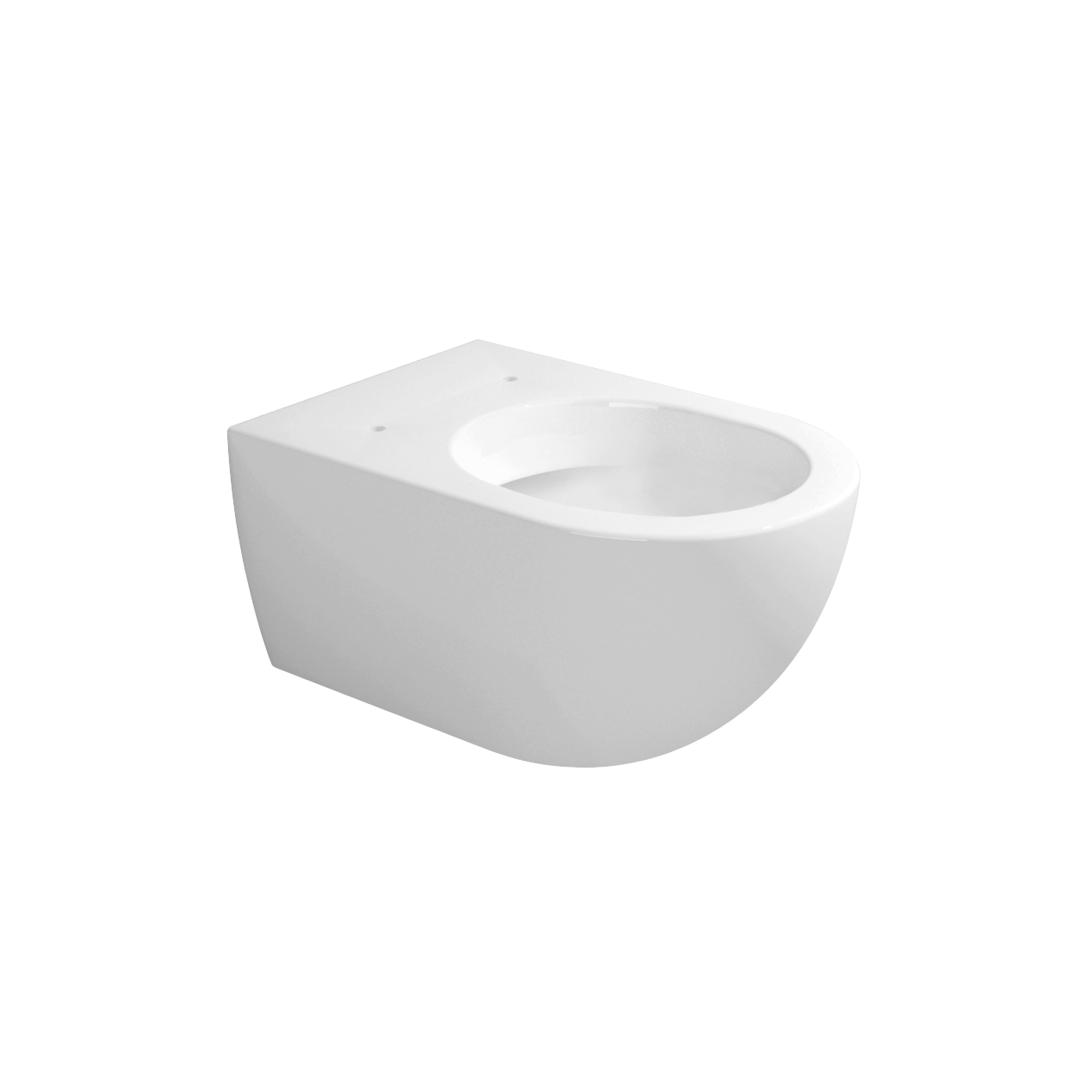 Ceramica Flaminia App Vaso sospeso con sistema goclean in 00 Bianco ambientato su piano bagno con accessori