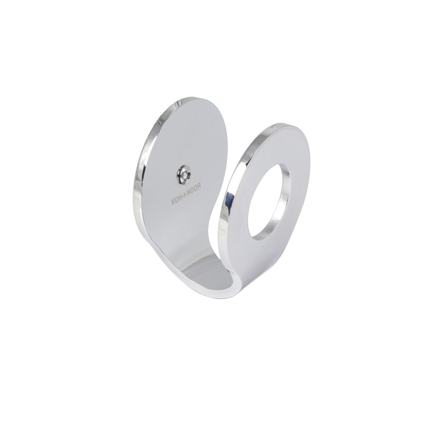 Koh-i-noor LATONDA appendino portasciugamano cromo 6500KK Cromo Lucido, vista laterale del profilo a muro - Koh I Noor