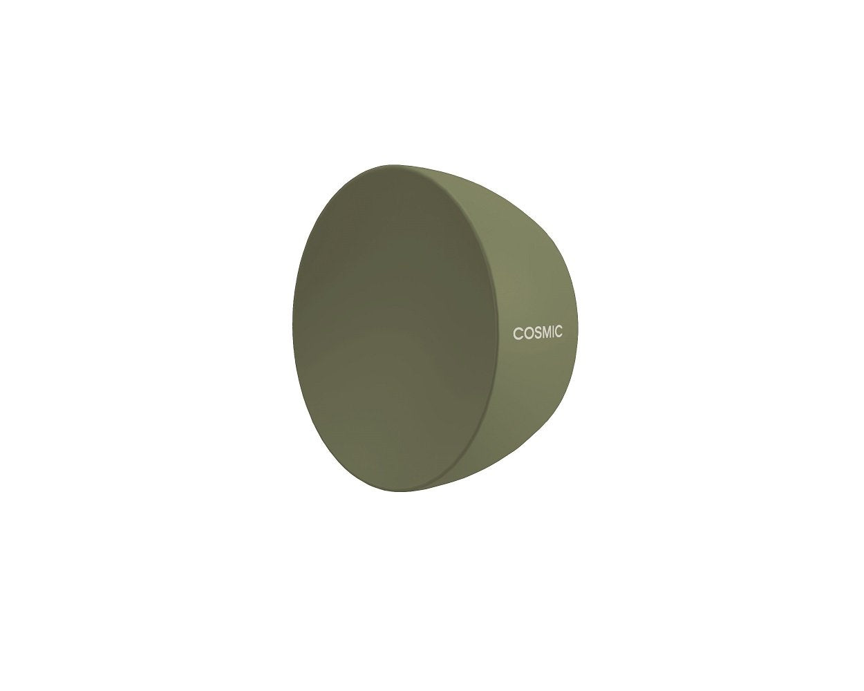 Cosmic Geyser Appendino bagno portasciugamani olive, dettaglio ravvicinato del materiale e dell'aggancio - Industrias Cosmic