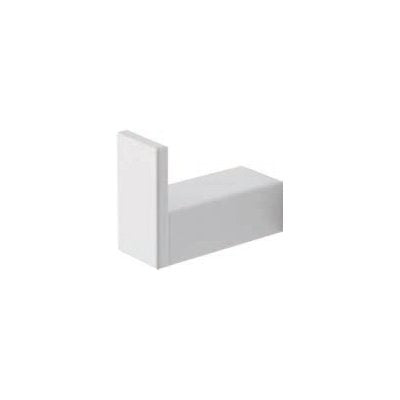Appendino da bagno in alluminio bianco