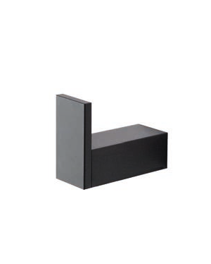 Appendino in alluminio nero Sky, dettaglio ravvicinato del materiale e dell'aggancio - Exagonshop