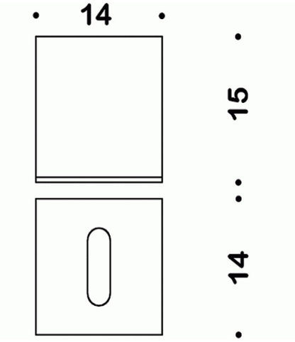 Colombo Black&White B9204 Porta Fazzoletti in Ecopelle Bianco