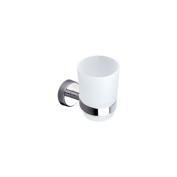 New Line M5 Bicchiere Portaspazzolini tondo 7x10xH.9,5 In Acciaio Inox cromo