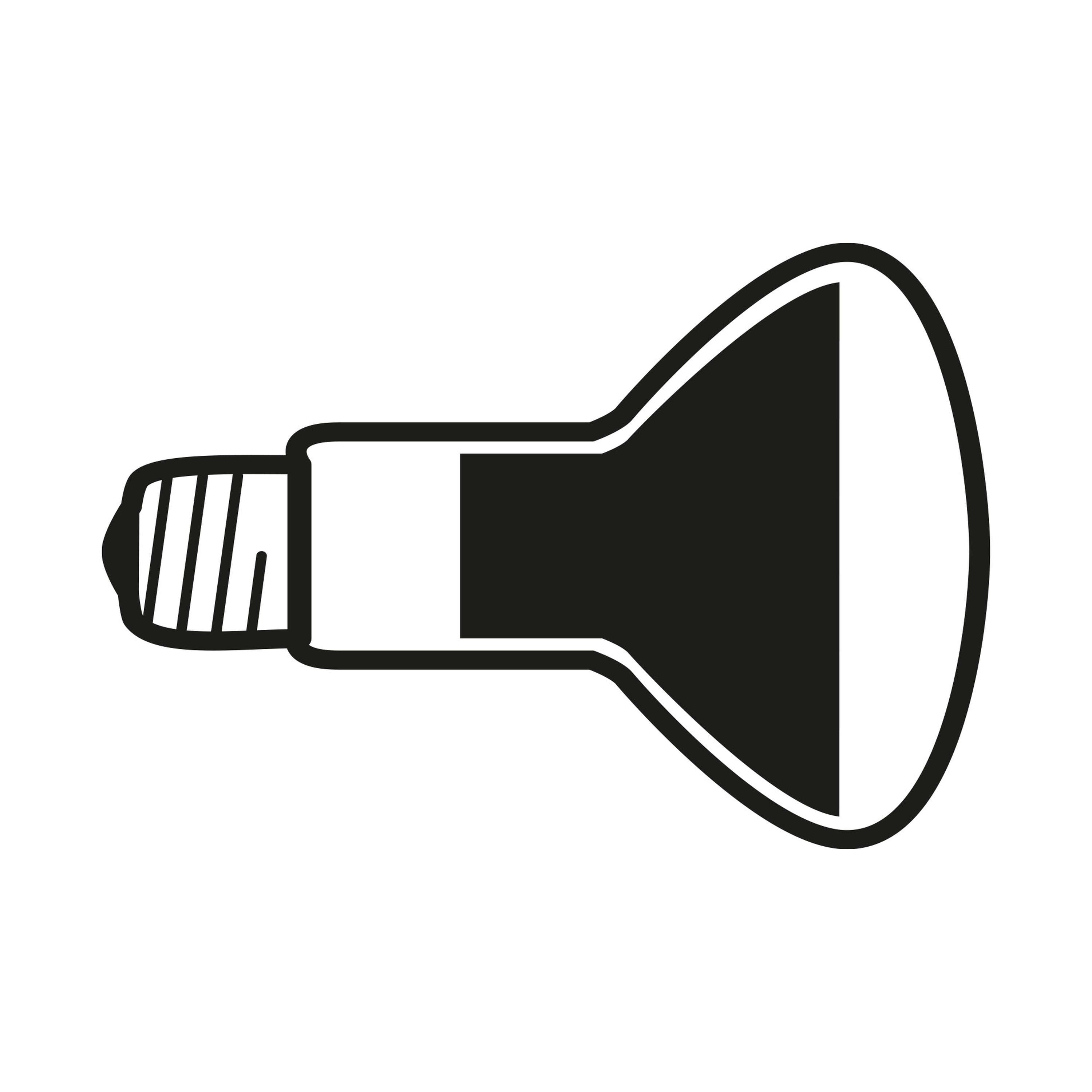 Flos Parentesi Lampadina Led 2700K 1180Lm dimmerabile spenta, dettaglio del corpo lampada e dei materiali