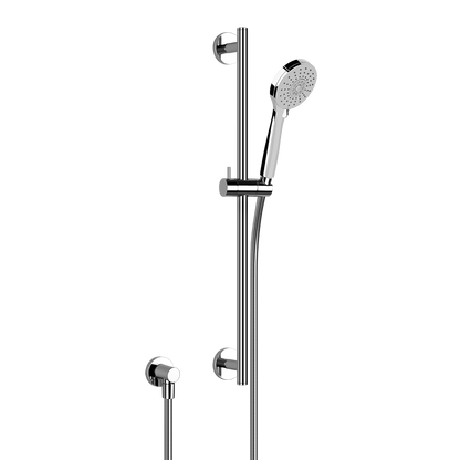 Asta doccia con Saliscendi presa Acqua Doccetta Anticalcare 3 Getti e Flessibile cm 150 Cromo 47310 Gessi Emporio
