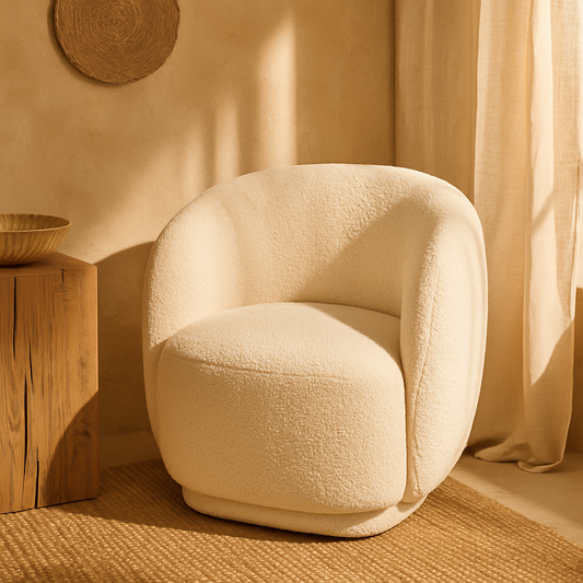 Andrea Bizzotto Tecla poltrona effetto boucle naturale 0743882
