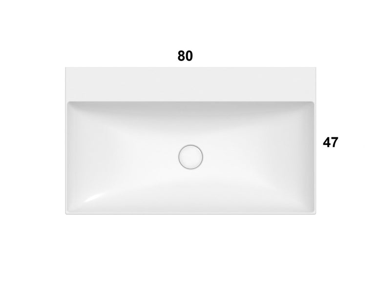 Ceramica globo stripe 80x47 Mobile bagno senape a pavimento Giallo con lavabo e rubinetteria, vista frontale su sfondo neutro