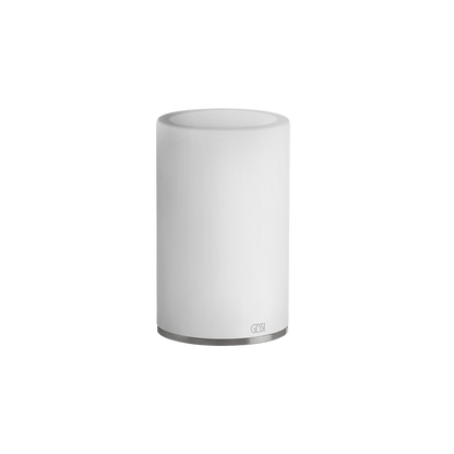 Bicchiere portaspazzolini da appoggio bianco steel brushed 54731 Gessi