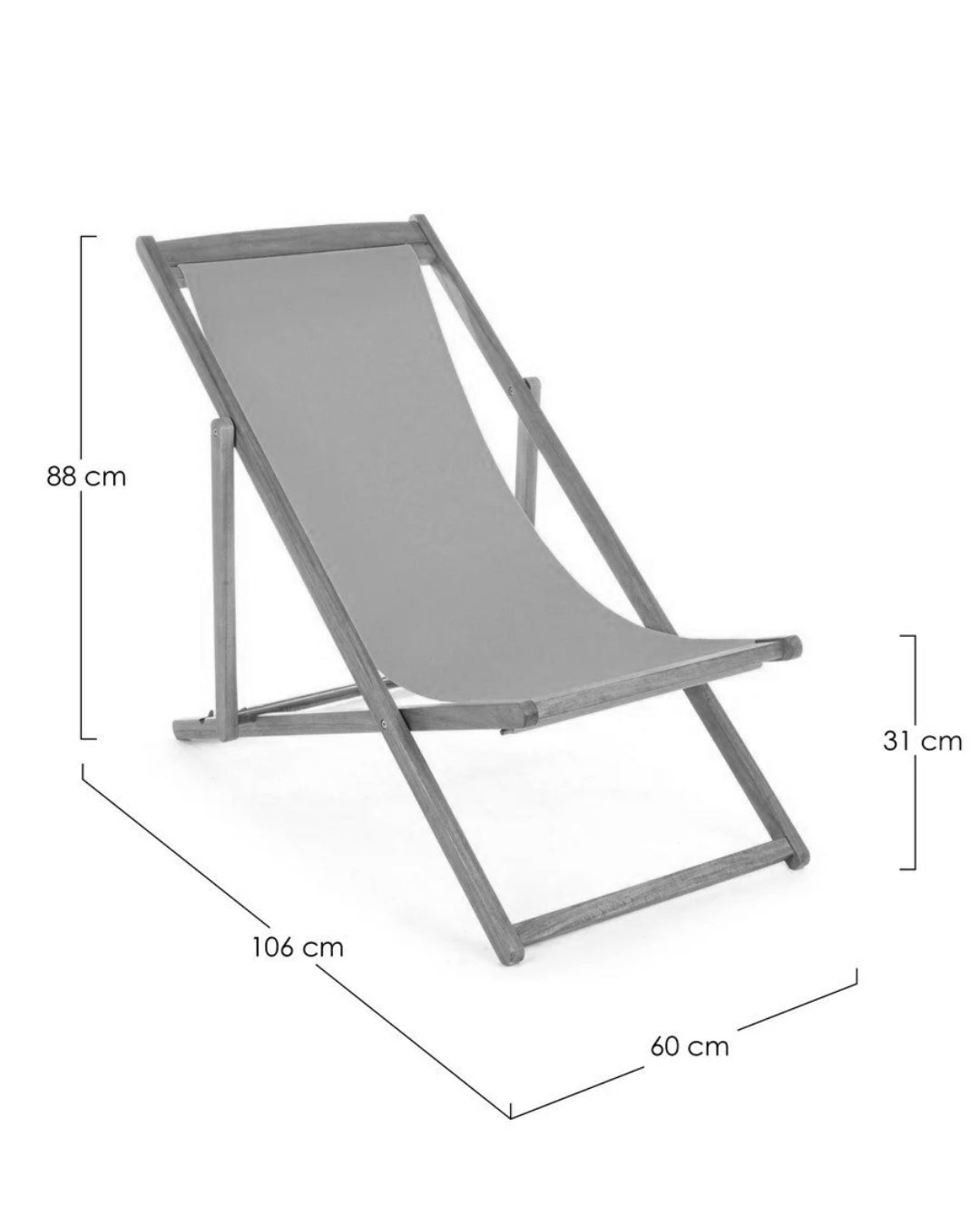 Andrea Bizzotto Noemi relax sedia sdraio blu da esterno 0806015
