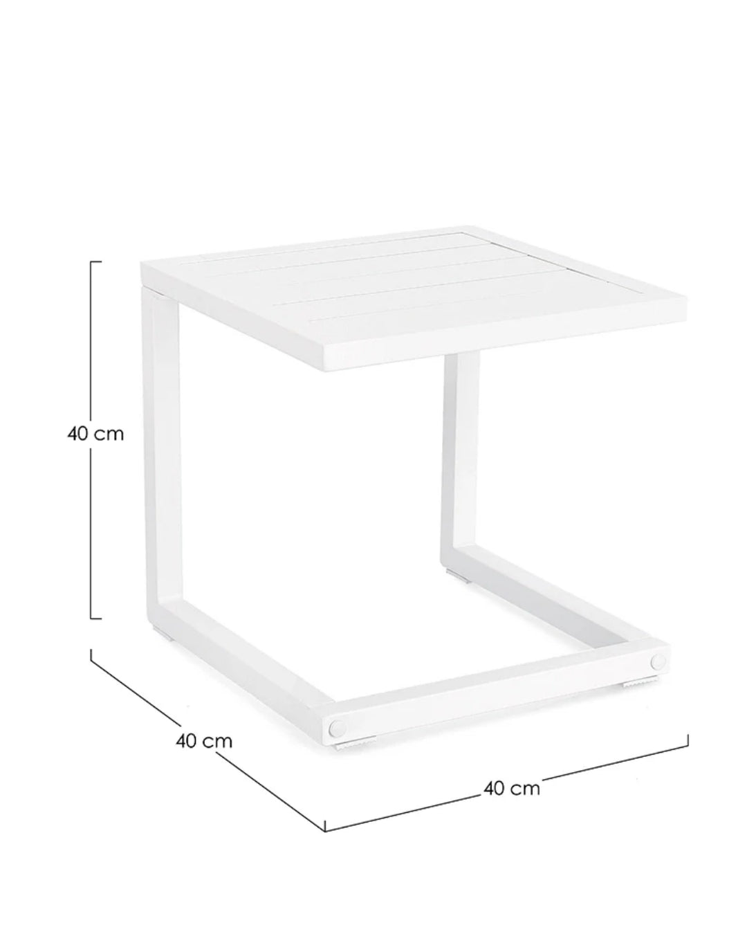 Andrea Bizzotto Hilde tavolino 40x40 bianco 0662915