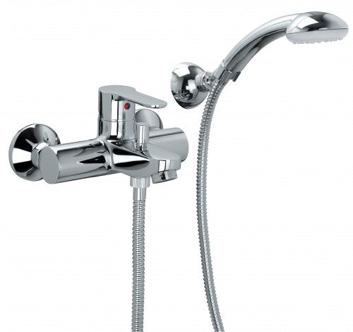 Paffoni Blu set Miscelatori Lavabo Bidet E Vasca Cromo, dettaglio ravvicinato della texture antiscivolo