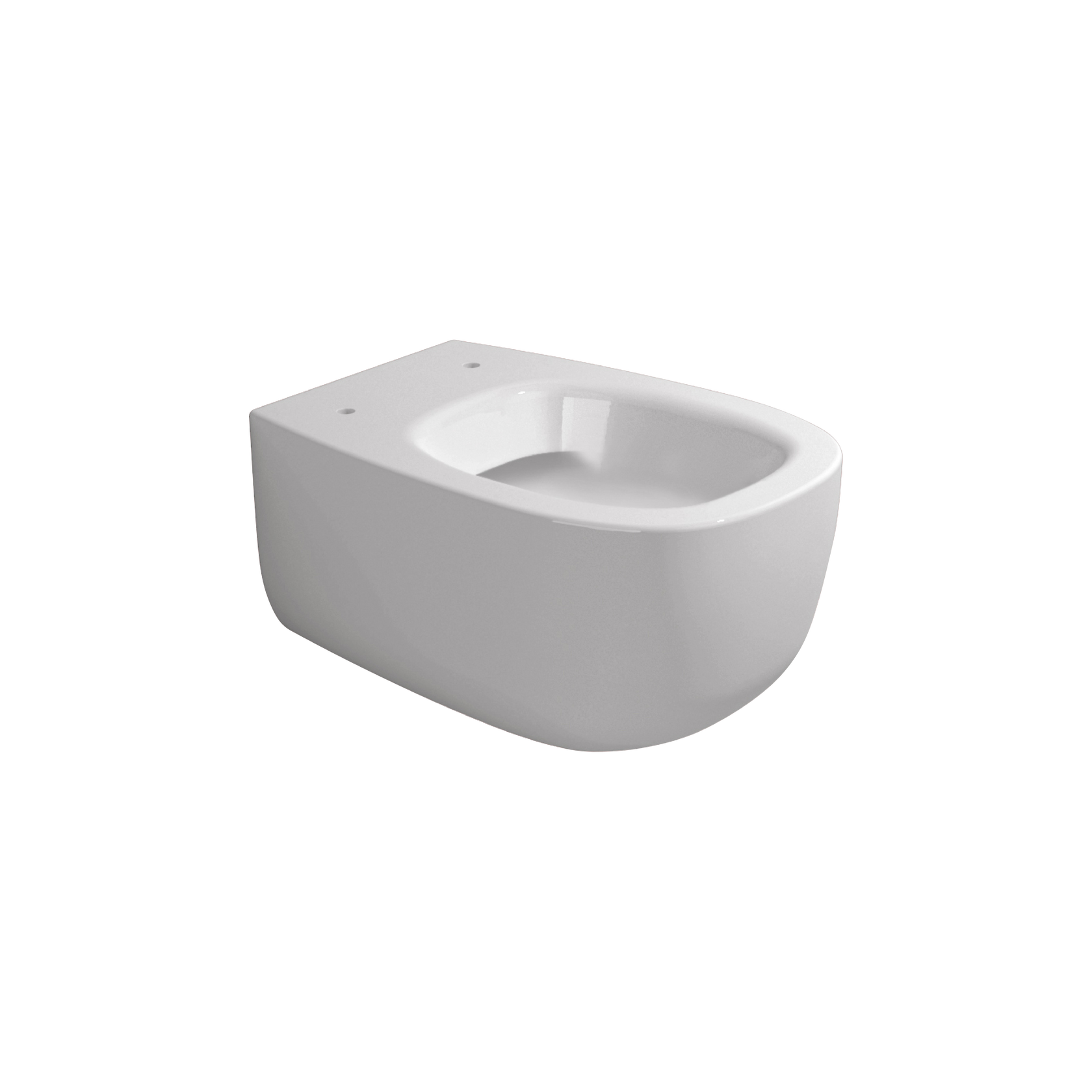 Ceramica Flaminia Bonola BN118G vaso sospeso con sistema 00 Bianco ambientato su piano bagno con accessori