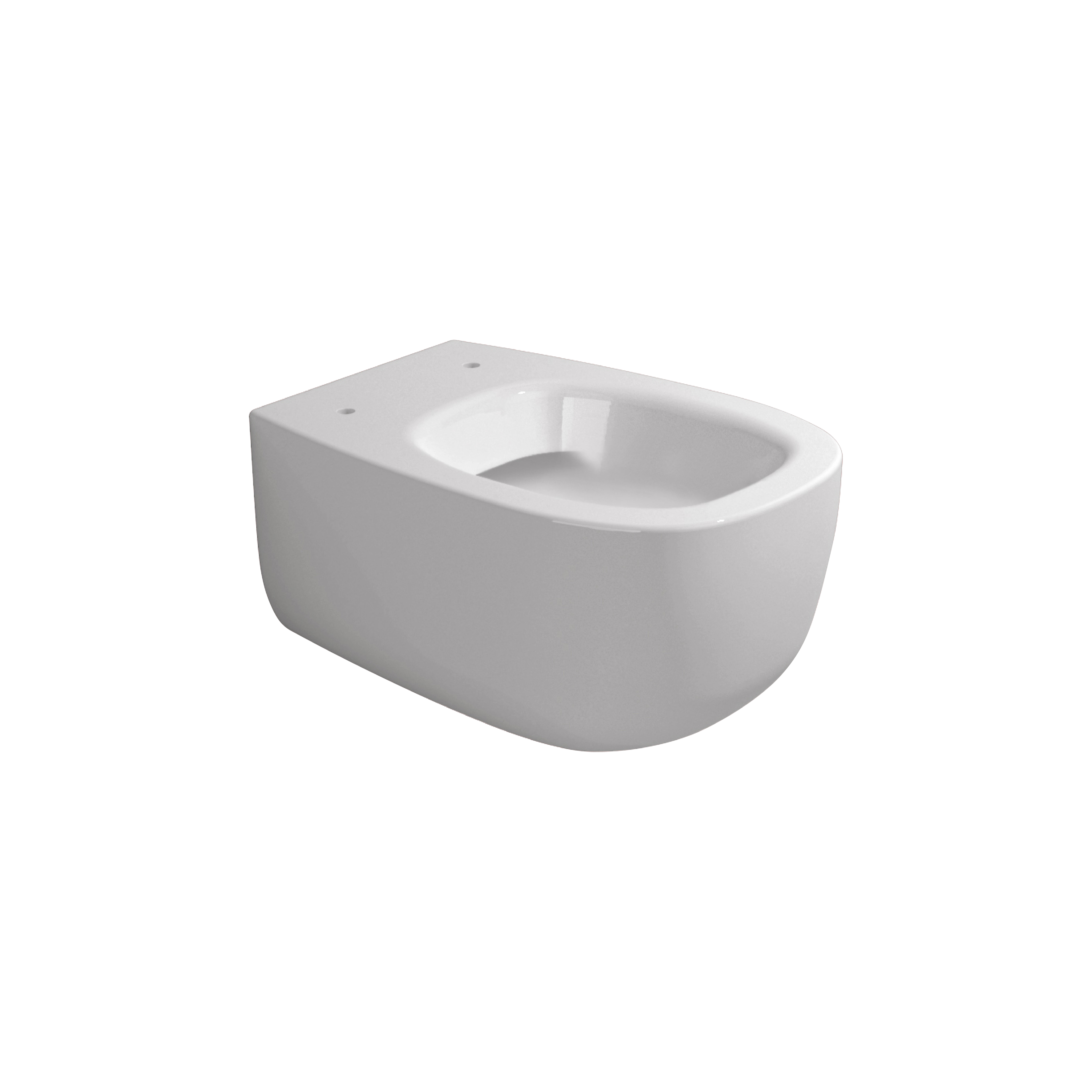 Ceramica Flaminia Bonola BN118G vaso sospeso con sistema 00 Bianco ambientato su piano bagno con accessori