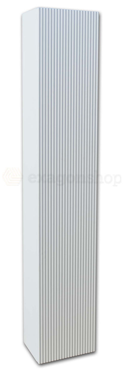 Colonna sospesa Bianco Opaco 26x150 Urbino Cannettata con un Anta destra