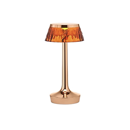 FLOS Bon Jour Unplugged Lampada da tavolo ricaricabile rame/corona ambra