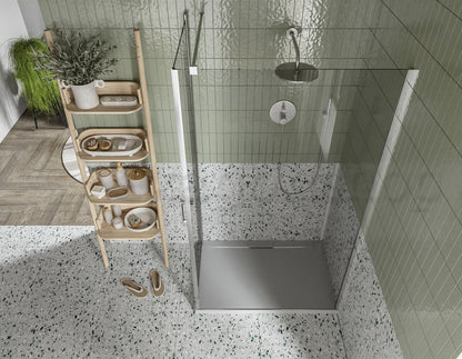 Box doccia 70x100 Nizza un battente reversibile 6 mm H 190 cromo