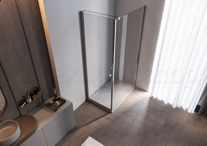 Box doccia 70x100 Nizza un battente reversibile 6 mm H 190 cromo