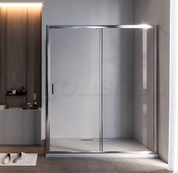 Box doccia 70x120 Nuvola un anta scorrevole reversibile 6 mm H 190 cromo