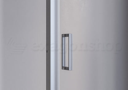 Box doccia 80x140 Nuvola un anta scorrevole reversibile trasparente 6 mm H 190 cromo