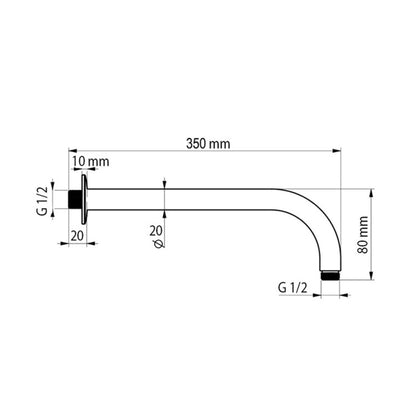 Set doccia soffione e doccetta in acciaio nero opaco Platinum
