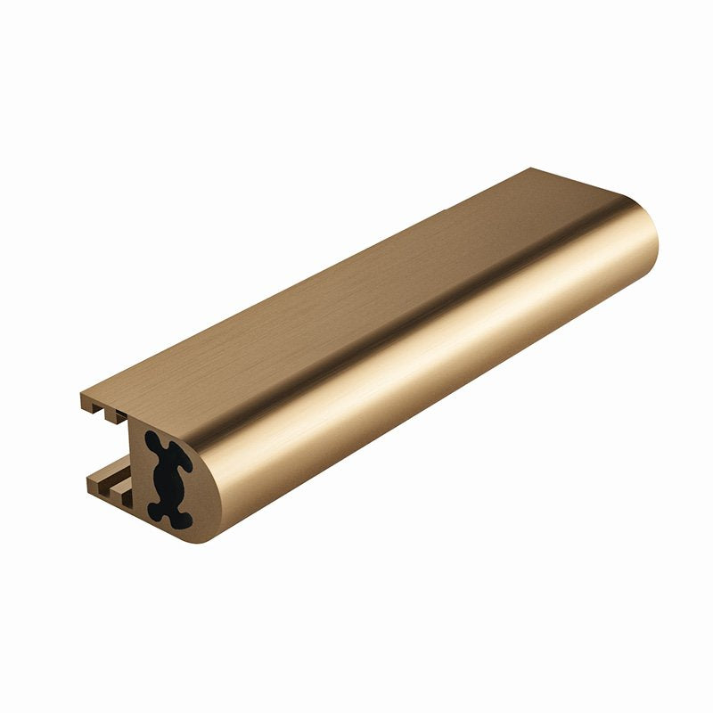 Box doccia a nicchia 137-141 cm scorrevole trasparente Oro installato in bagno moderno con ante in vetro temperato