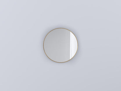 Cielo I Catini Round Specchio 75 cm tondo Con Scocca Laccata In Legno bronzo spazzolato