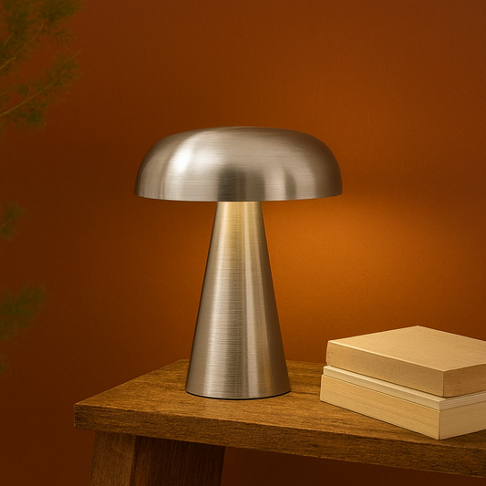 Lampada fungo ricaricabile 16 cm con cavo usb magnetico alluminium &Tradition Como SC53