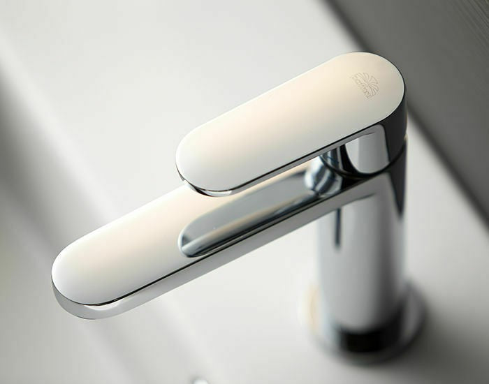 Paffoni Candy Coppia rubinetti Lavabo Bidet CA075HCR CA135CR Cromo, vista laterale del profilo e della forma