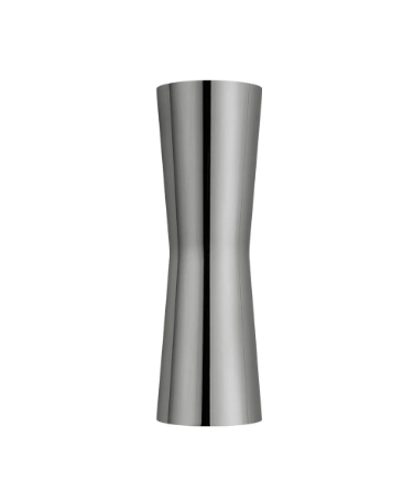 Flos Clessidra 20+20 Lampada a muro 637 LM Cromo in alluminio accesa in ambiente, design e diffusione della luce