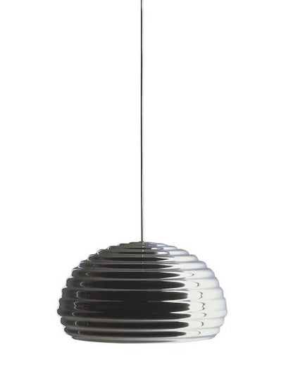 Flos Splügen Bräu Lampada 36 cm a sospensione a luce diretta in Alluminio lucido
