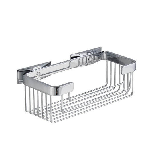 Koh-i-noor Lem 2.T cestino rettangolare23x10  doccia per vasca doccia a muro in alluminio cromo