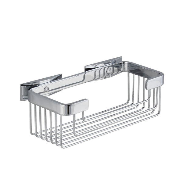 Koh-i-noor Lem 2.T cestino rettangolare23x10  doccia per vasca doccia a muro in alluminio cromo