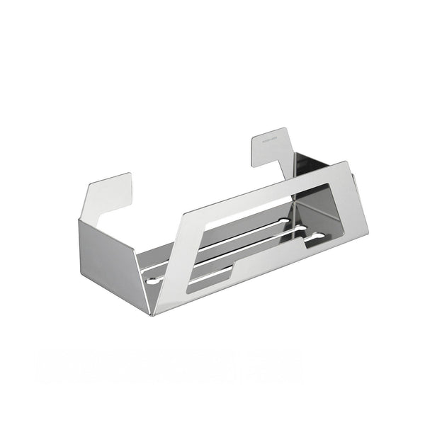 Koh-i-noor  Lavì  5919 cestino contenitore 27x11 da incollare a muro in acciaio inox cromo