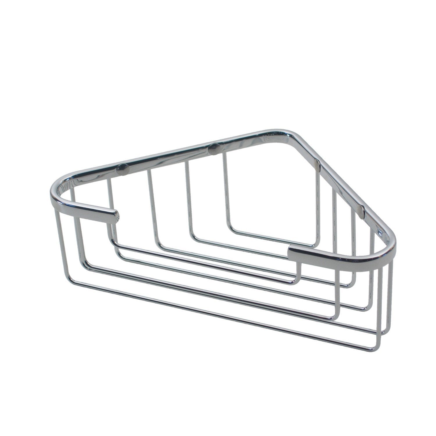 Koh-i-noor cestino contenitore per doccia 19x19 angolare Cromato installato in bagno moderno con ante in vetro temperato...