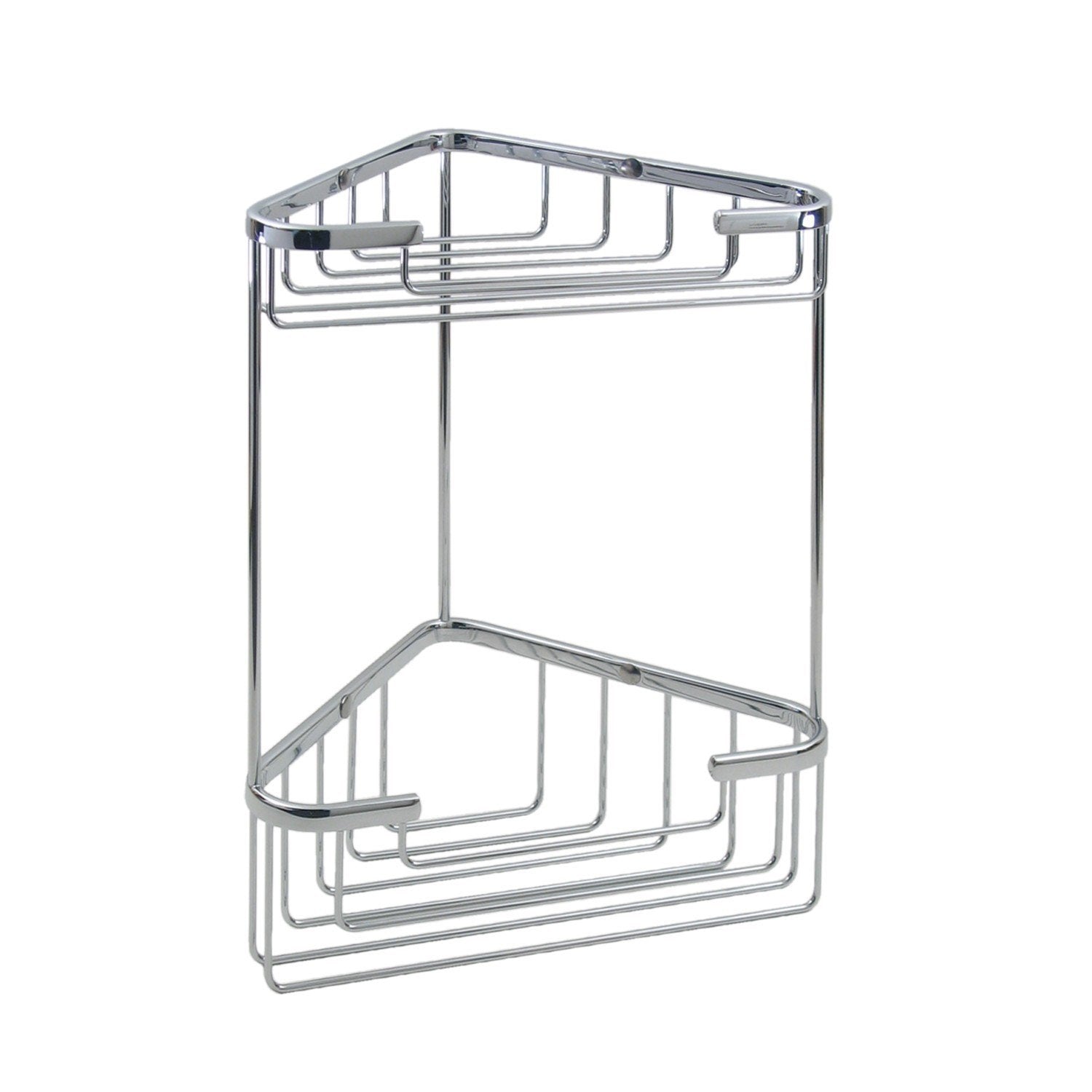 koh-i-noor cestino contenitore doppio 19x19 a parete cromo Cromato installato in bagno moderno con ante in vetro...