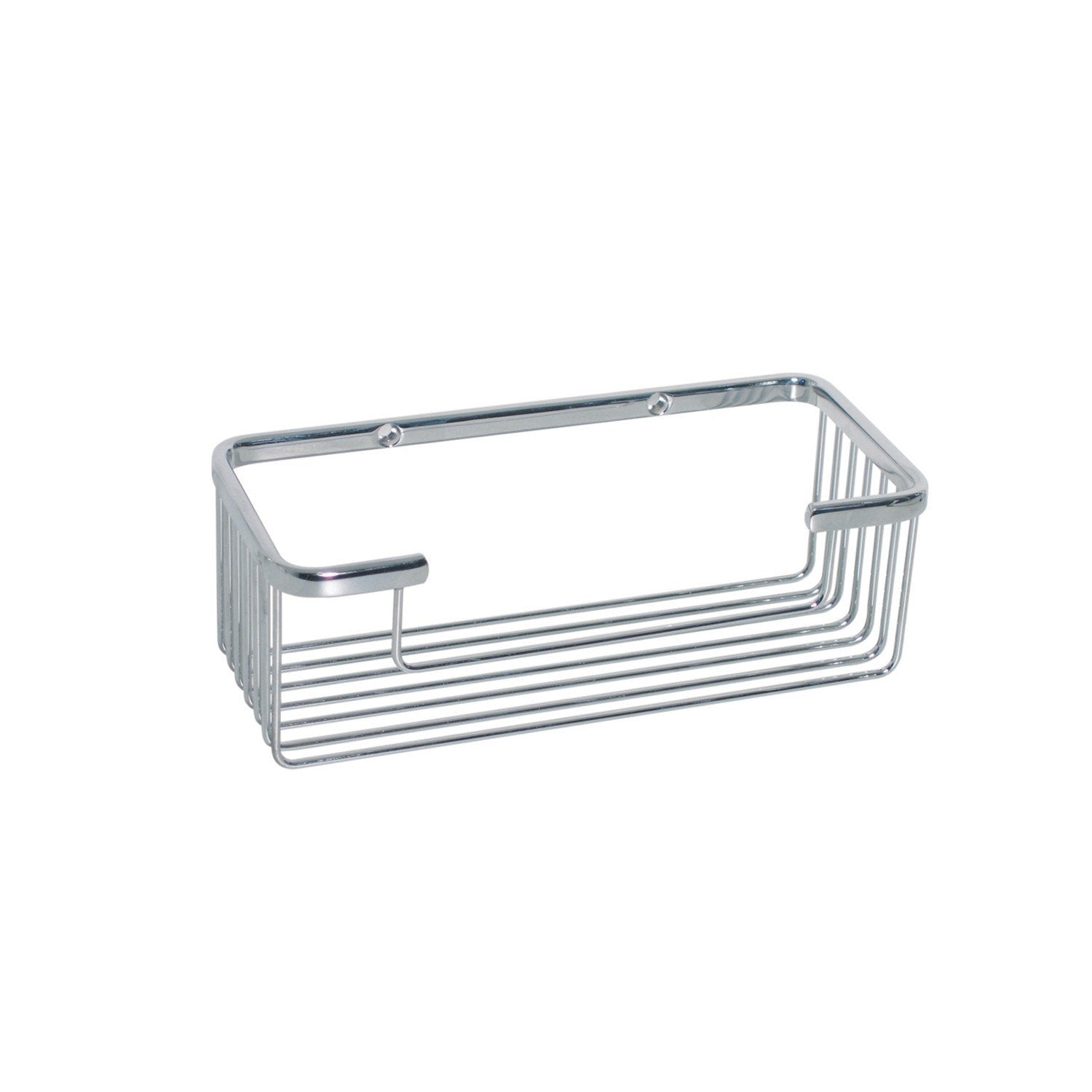 Koh-i-noor cestino contenitore 23x10 rettangolare da Cromato installato in bagno moderno con ante in vetro temperato...