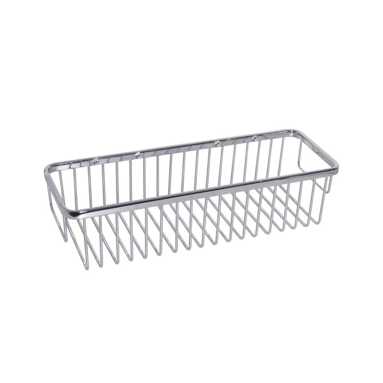 Koh-i-noor cestino contenitore 35x12 rettangolare cromo in lucido installato in bagno moderno con ante in vetro temperato...