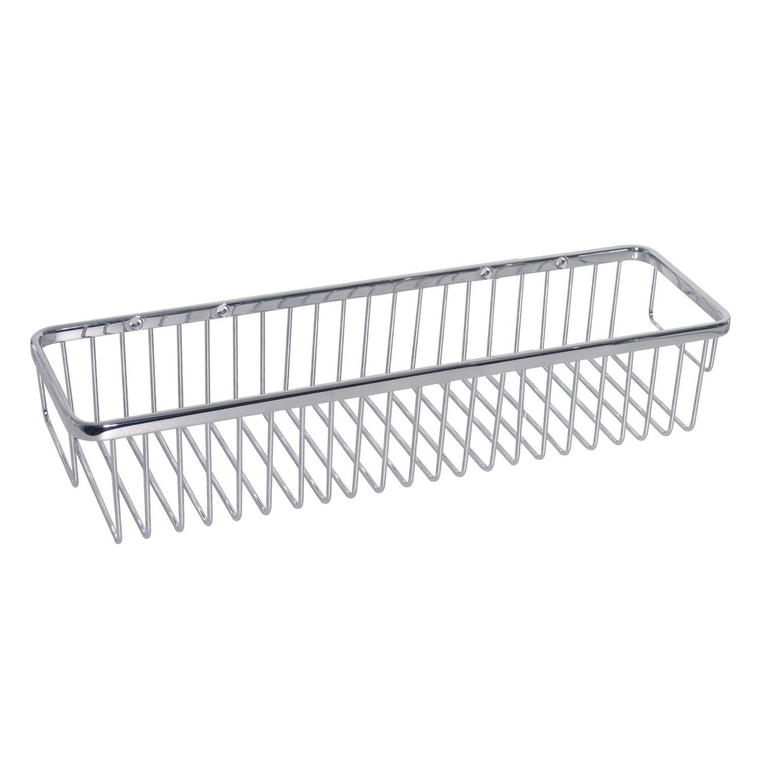 Koh-i-noor cestino contenitore 45x12 rettangolare cromo Cromato installato in bagno moderno con ante in vetro temperato...