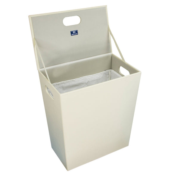 Koh-I-Noor 2462 Cesto Porta Bancheria Medio 43x26 In Mdf E Ecopelle crema