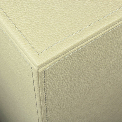 Koh-I-Noor 2462 Cesto Porta Bancheria Medio 43x26 In Mdf E Ecopelle crema