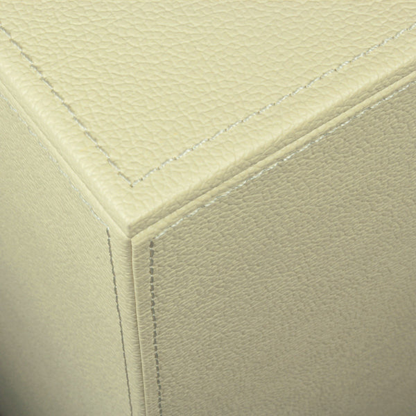 Koh-I-Noor 2462 Cesto Porta Bancheria Medio 43x26 In Mdf E Ecopelle crema