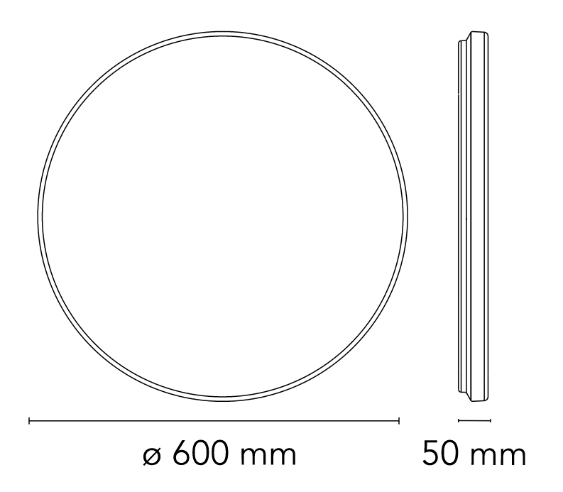 Flos Clara Lampada a parete e soffitto 60 cm cornice, particolare del diffusore luminoso